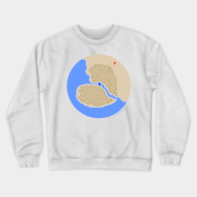 Broken Heart City Crewneck Sweatshirt by tuditees